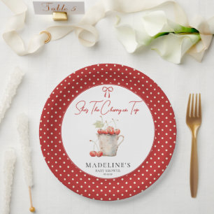 Ze is de kers op het bovenste papier Bord