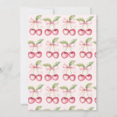 Ze is de kers op het roze rode Vrijgezellenfeest Kaart (Achterkant)