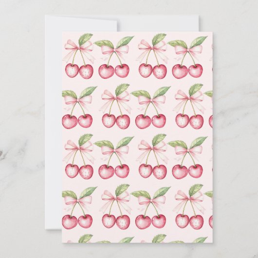 Ze is de kers op het roze rode Vrijgezellenfeest Kaart (Achterkant)