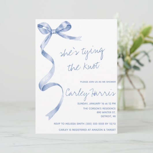 Ze is de knoop aan het doorhakken! Modern Vrijgeze Kaart (Staand voorkant)