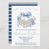 Ze is de knoop aan het doorhakken! ringbox-Vrijgez Kaart (Voorkant / Achterkant)