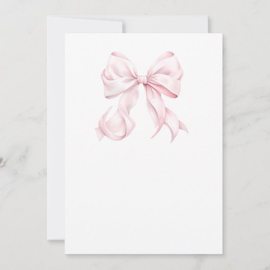 Ze is de Knoop Bruidsdouche uitnodiging aan het bi (Achterkant)