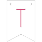 Ze is de knoop roze lint Vrijgezellenfeest Vlaggetjes (Tweede vlag)