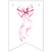 Ze is de knoop roze lint Vrijgezellenfeest Vlaggetjes (Eerste vlag)