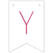 Ze is de knoop roze lint Vrijgezellenfeest Vlaggetjes (Derde vlag)