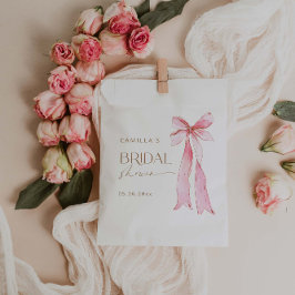 Ze is de knoop roze strik Vrijgezellenfeest Bedankzakje