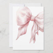 Ze is de knoop roze strik Vrijgezellenfeest Kaart (Achterkant)