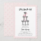 Ze is de Knoop Vrijgezellenfeest Coquette aan het  Kaart (Voorkant / Achterkant)