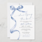 Ze is de Knot Blue Bow Vrijgezellenfeest aan het b Kaart (Voorkant)