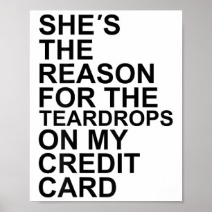 Ze is de reden voor de traantjes op mijn creditcar poster