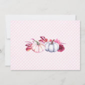 Ze is de wilde 1-de-Birthday Partij, Herfst Partij Kaart (Achterkant)