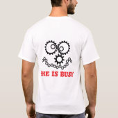 "Ze is druk" versnelt het gezichtsontwerp T-shirt (Achterkant)
