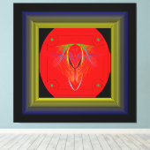 Ze is een afgezant van balans, schoonheid en krach canvas afdruk (Insitu (Houten vloer))