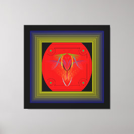 Ze is een afgezant van balans, schoonheid en krach canvas afdruk