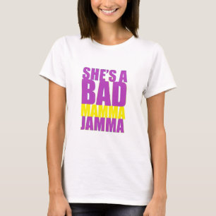 Ze is een Bad Mamma Jamma Retro T-shirt