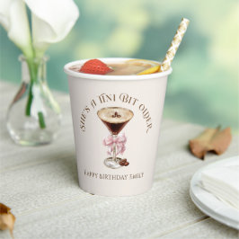 Ze is een beetje ouder Espresso Martini verjaardag Papieren Bekers