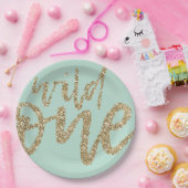 Ze is een Bord van een Wild One Sparkle Script Scr (Feest)