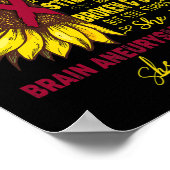 Ze is een Brain Aneurysm Warrior SHE IS ME Poster (Hoek)