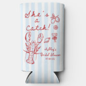 Ze is een Catch Coastal Lobster Vrijgezellenfeest Seltzer Blikjeskoeler (Voorkant)
