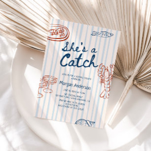 Ze is een Catch Coastal Vrijgezellenfeest Kaart