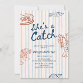 Ze is een Catch Coastal Vrijgezellenfeest Kaart (Voorkant)