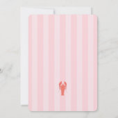 Ze is een Catch Lobster Roze & Oranje Vrijgezellen Kaart (Achterkant)