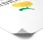 Ze is een citaat van Wildflower Art Flower Poster (Hoek)