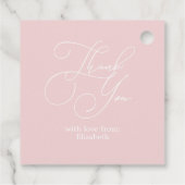 "Ze is een Fancy" Floral Bow Girl 1st Birthday Bedankjes Labels (Achterkant)