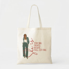 Ze is een fierce Latte Mok Tote Bag