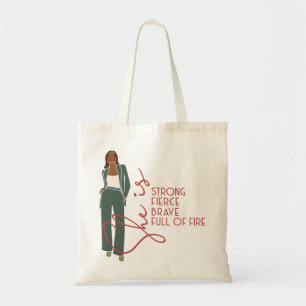 Ze is een fierce Latte Mok Tote Bag
