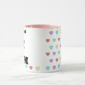 Ze is een geliefde moeder mok met een hart (Midden)