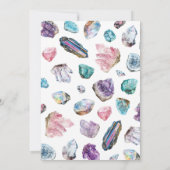 Ze is een Gem Geology Girl verjaardagsuitnodiging Kaart (Achterkant)