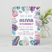 Ze is een Gem Verjaardag Uitnodiging, Geologie Roc Kaart (Staand voorkant)