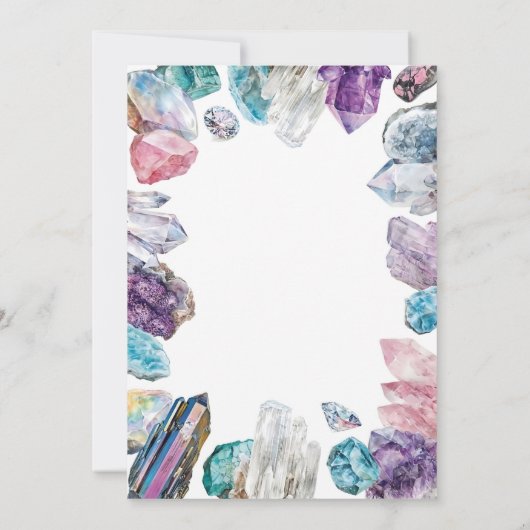 Ze is een Gem Verjaardag Uitnodiging, Geologie Roc Kaart (Achterkant)