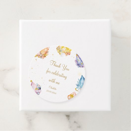 Ze is een Gem Verjaardagskristallen Meisjes waterv Bedankjes Labels (In situ)