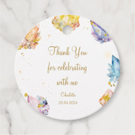 Ze is een Gem Verjaardagskristallen Meisjes waterv Bedankjes Labels