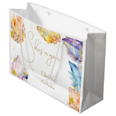 Ze is een Gem Verjaardagskristallen Meisjes waterv Groot Cadeauzakje (Voorkant Gekanteld)