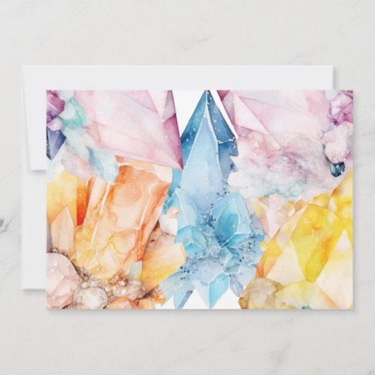 Ze is een Gem Verjaardagskristallen Meisjes waterv Kaart (Achterkant)