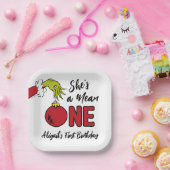 Ze is een gemene | Grinch Verjaardag Papieren Bordje (Feest)