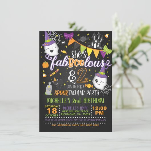 Ze is een geweldige en tweedaagse uitnodiging - Bl (Staand voorkant)