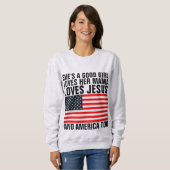 ZE IS EEN GOED MEISJE, Christelijke Dames T-Shirts (Voorkant volledig)