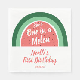 Ze is een in een Melon, Watermeloen-regenboogdag Servet
