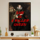 Ze is een Killer Queen Renaissance schilderij Quot Poster