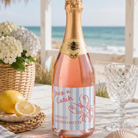 Ze Is Een Knappe Bachelorette Sparkling Wijnetiket