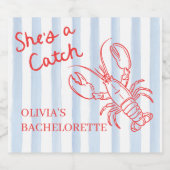 Ze Is Een Knappe Bachelorette Sparkling Wijnetiket (Enkel label)