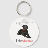 Ze is een labradorable Sleutelhanger (Voorkant)