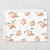 Ze is een lief perzik meisje 1e verjaardag kaart (Achterkant)