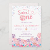 ZE IS EEN LIEF SNOEP 1E VERJAARDAG KAART (Voorkant / Achterkant)