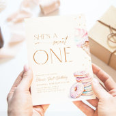 Ze is een lieve eerste verjaardagsuitnodiging Boho Kaart