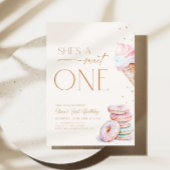 Ze is een lieve eerste verjaardagsuitnodiging Boho Kaart